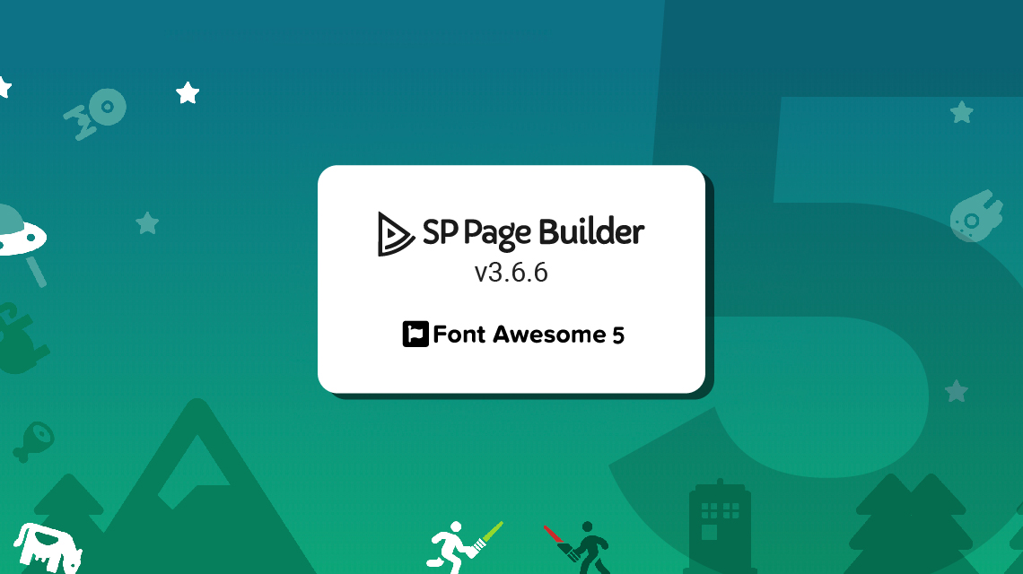 SP Page Builder v3.6.6 tích hợp Font Awesome 5 - Sử dụng SP Page Builder v3.6.6 tích hợp Font Awesome 5 để tạo ra những trang web đẹp mắt và chuyên nghiệp hơn bao giờ hết! Với tính năng tích hợp Font Awesome 5, việc tạo ra những giao diện đẹp mắt và dễ dàng điều chỉnh chưa bao giờ dễ dàng hơn thế. Tận dụng sức mạnh của SP Page Builder v3.6.6 để tạo ra những trang web đẹp và chất lượng cao hơn bao giờ hết!