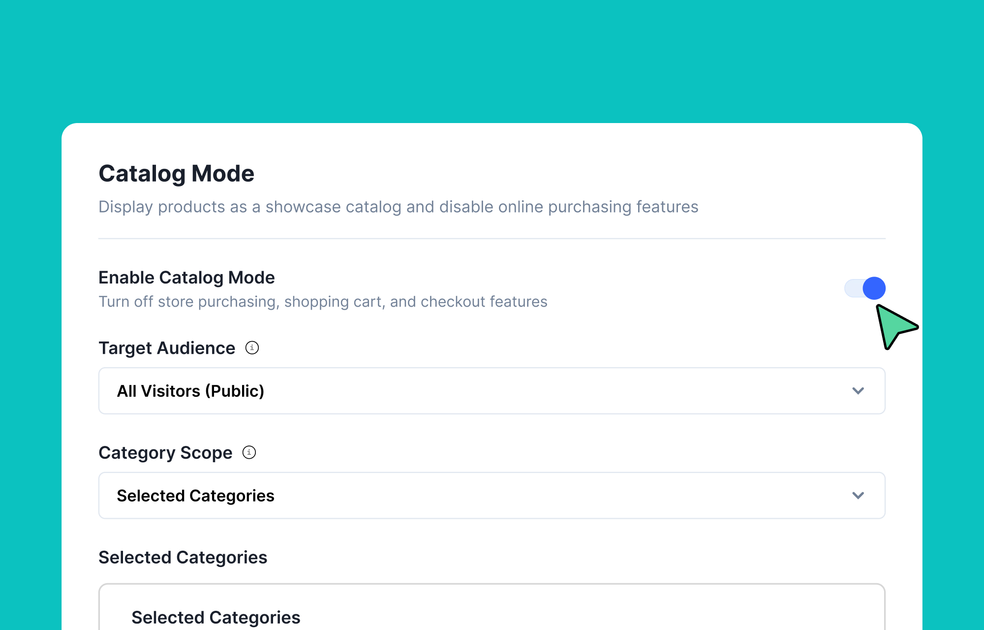 Enable Catalog Mode in EasyStore Enable Catalog Mode in EasyStore