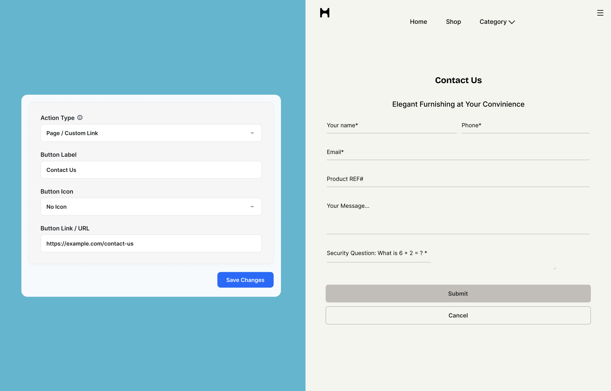 Send visitors to another page with Custom Link Send visitors to another page with Custom Link