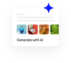 Generate with AI card showing image thumbnails